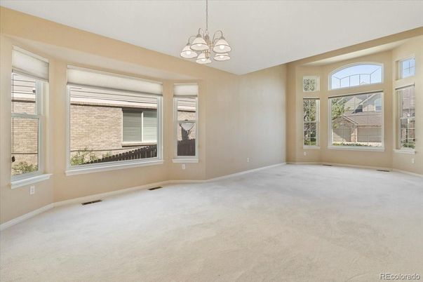 Chandelier, Empty room, Interior