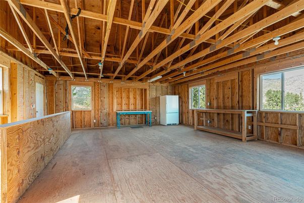 Empty room, Interior, Wooden Beams, Wooden Ceilings, Wood Texture Flooring, Wooden Walls