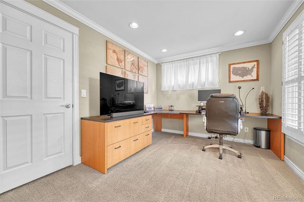 Home Office, Interior, Recessed Lighting