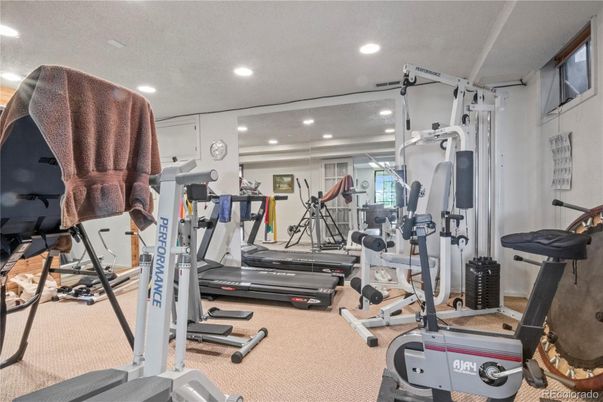 Fitness Equipment, Gym, Interior, Recessed Lighting