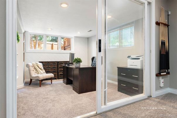 Home Office, Interior, Recessed Lighting