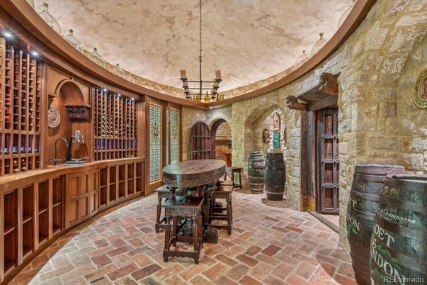 Interior, Stone Walls, Wine Storage