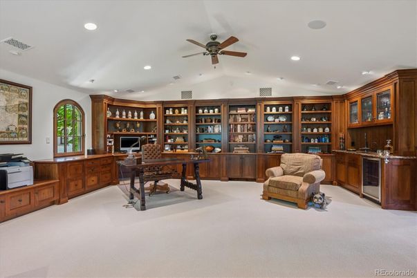 Home Office, Interior, Recessed Lighting