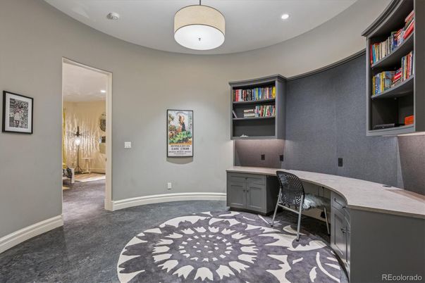 Home Office, Interior, Recessed Lighting