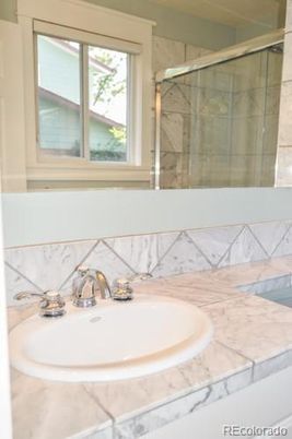 Bathroom, Glass Shower, Interior, Marble Walls