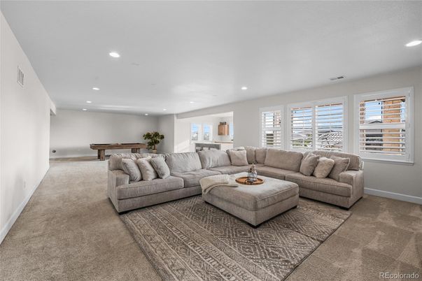 Billiard Table, Game Room, Interior, Living room, Recessed Lighting