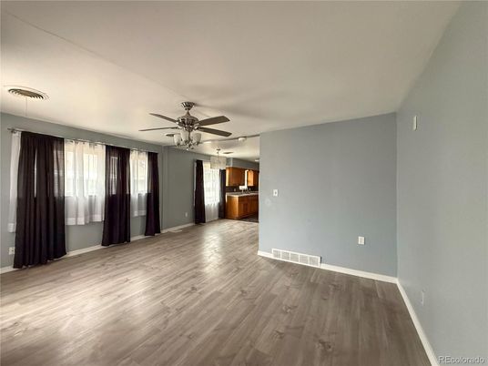 Empty room, Interior, Kitchen, Wood Texture Flooring
