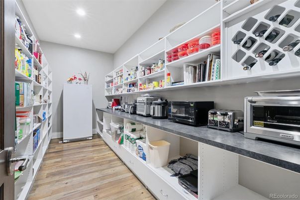 Interior, Recessed Lighting, Stainless Steel Appliances, Wood Texture Flooring