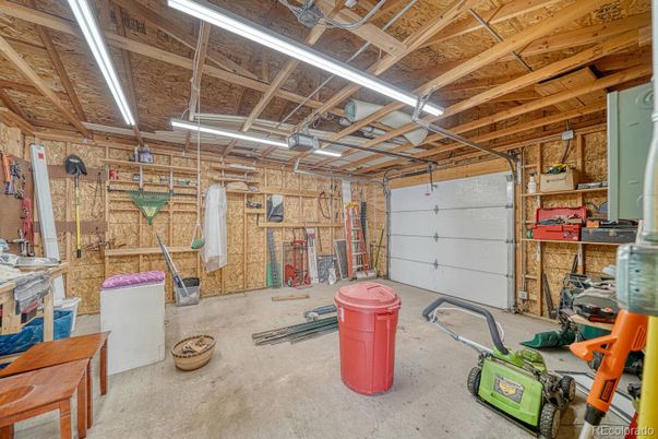 Garage, Interior, Wooden Beams, Wooden Walls