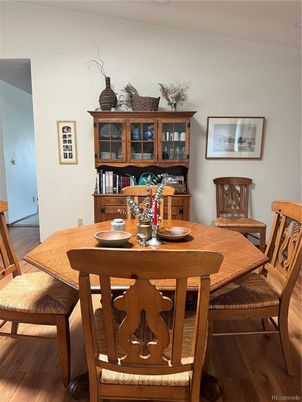 Dining room, Interior, Wood Texture Flooring