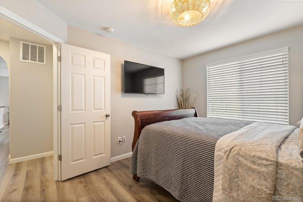 Bedroom, Interior, Wood Texture Flooring