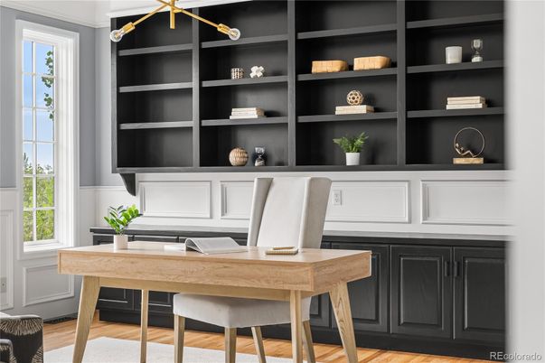 Home Office, Interior, Wood Texture Flooring