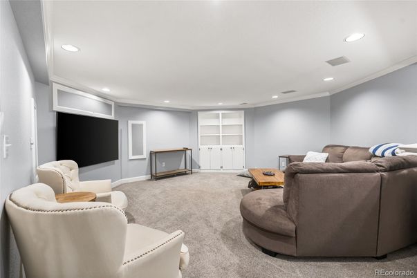 Interior, Living room, Recessed Lighting