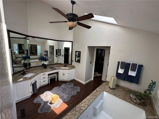 Bathroom, Dual Sink Vanities, Interior, Wood Texture Flooring
