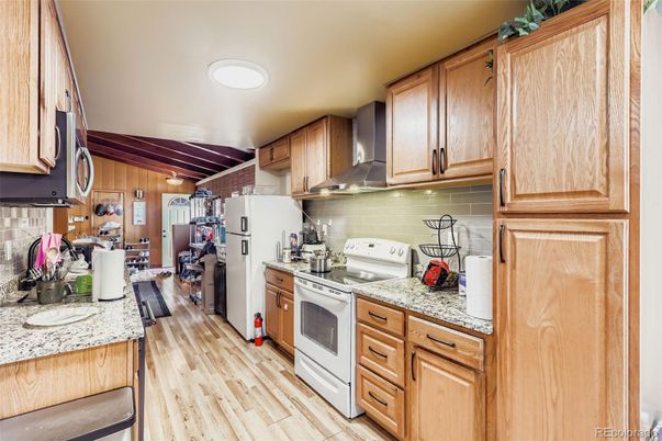 Interior, Kitchen, Wood Texture Flooring