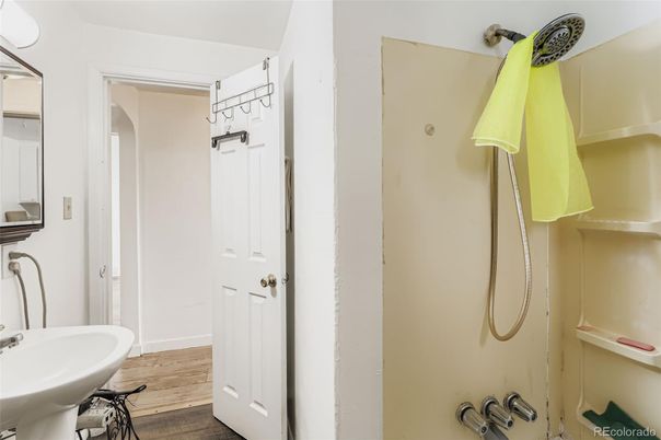 Bathroom, Interior, Wood Texture Flooring