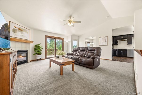 Fireplace, Interior, Kitchen, Living room