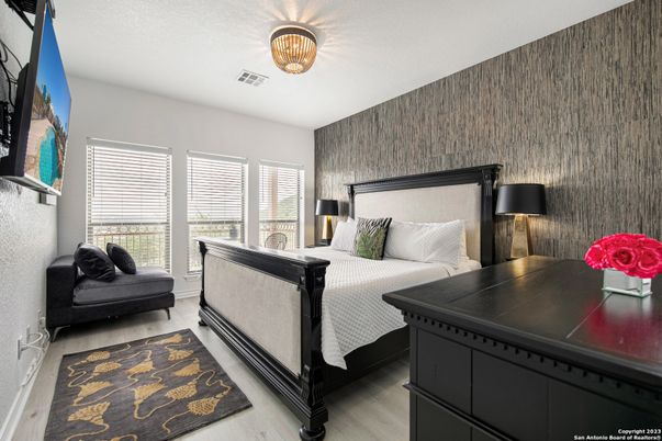 Bedroom, Interior, Wood Texture Flooring