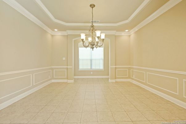 Chandelier, Empty room, Interior, Recessed Lighting