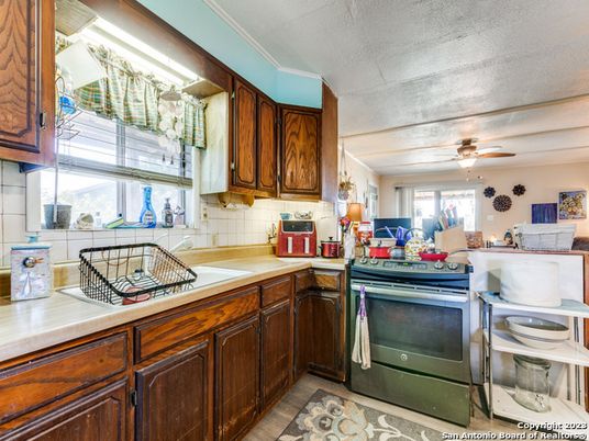 Interior, Kitchen, Wood Texture Flooring