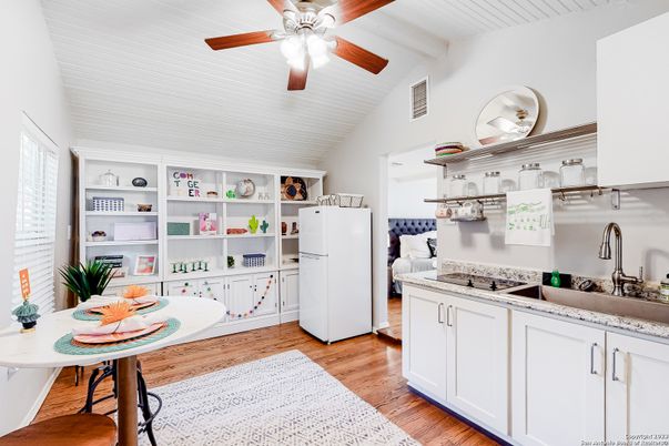 Interior, Kitchen, Wood Texture Flooring