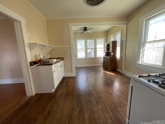 Interior, Kitchen, Wood Texture Flooring