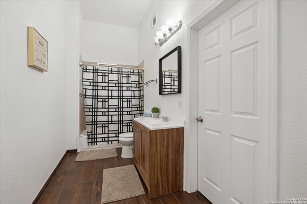 Bathroom, Interior, Wood Texture Flooring