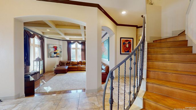 Interior, Living room, Recessed Lighting