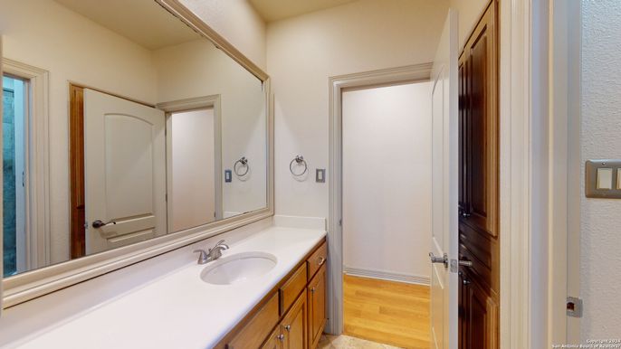 Bathroom, Interior, Wood Texture Flooring
