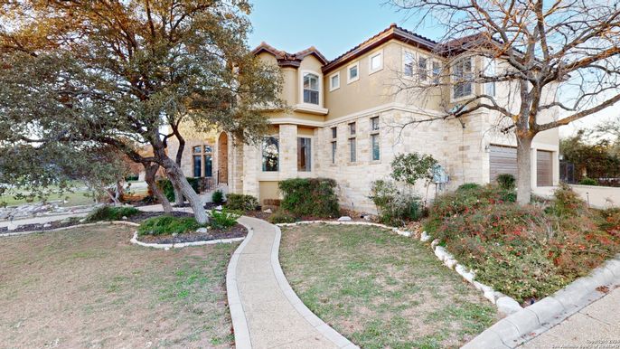 Backyard, Exterior, Facade, Mediterranean