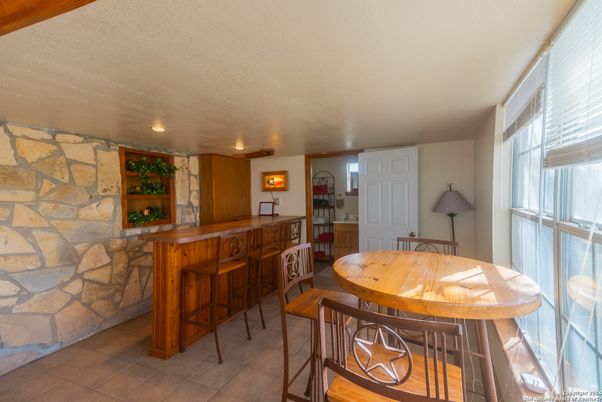 Interior, Recessed Lighting, Stone Walls