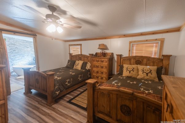Bedroom, Interior, Wood Texture Flooring