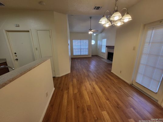 Empty room, Fireplace, Interior, Wood Texture Flooring