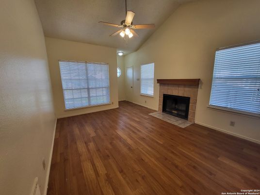 Empty room, Fireplace, Interior, Wood Texture Flooring