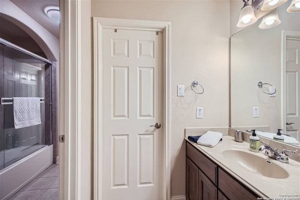 Bathroom, Dual Sink Vanities, Glass Shower, Interior