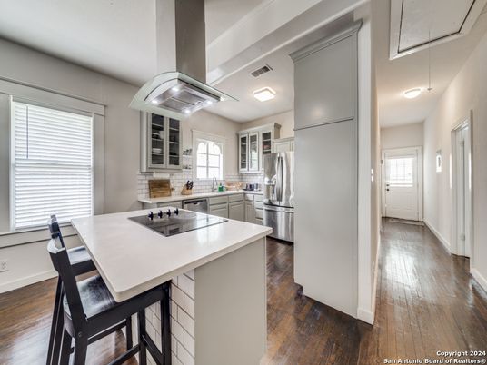 Interior, Kitchen, Wood Texture Flooring