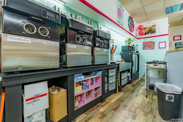 Interior, Kitchen, Wood Texture Flooring