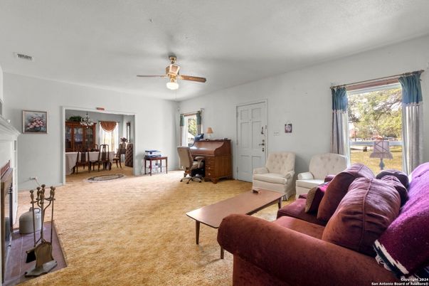 Dining room, Fireplace, Interior, Living room