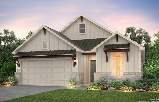 Attached, Exterior, Facade, Farmhouse