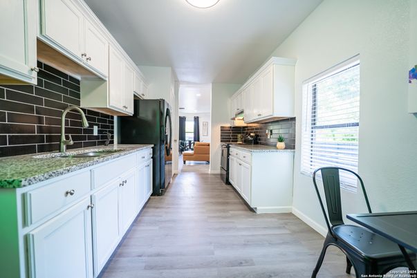 Interior, Kitchen, Wood Texture Flooring