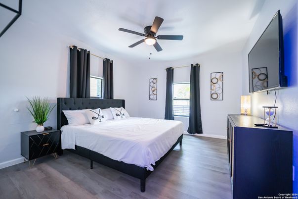 Bedroom, Interior, Wood Texture Flooring