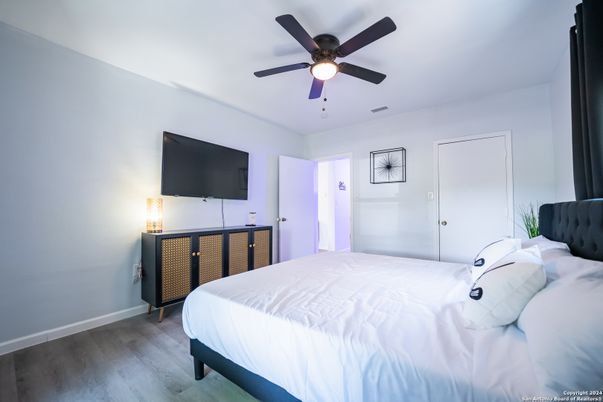 Bedroom, Interior, Wood Texture Flooring