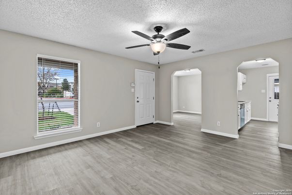 Empty room, Interior, Wood Texture Flooring