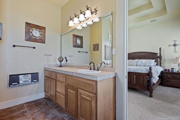 Bathroom, Bedroom, Dual Sink Vanities, Interior, Tile Countertops