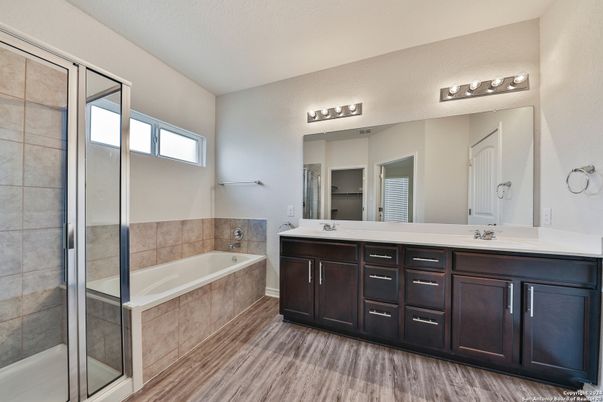 Bathroom, Dual Sink Vanities, Glass Shower, Interior