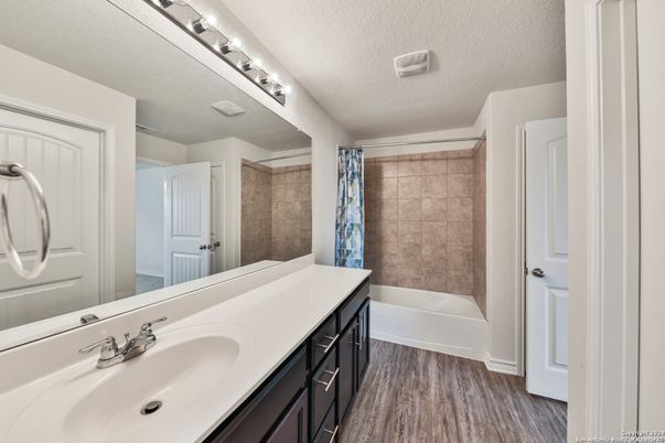 Bathroom, Dual Sink Vanities, Interior, Wood Texture Flooring