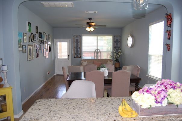 Dining room, Interior, Wood Texture Flooring