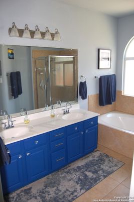 Bathroom, Dual Sink Vanities, Glass Shower, Interior