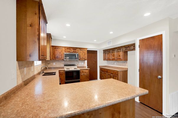 Interior, Kitchen, Recessed Lighting, Stainless Steel Appliances