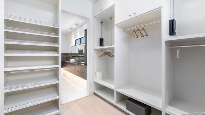 Interior, Walk-in Closets, Wood Texture Flooring